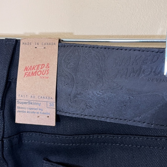 Naked & Famous Super Skinny Power Stretch Jeans - Men's Size 30 - Black - Picture 5 of 12